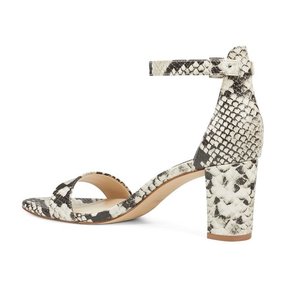 Nine West Block Heel Snakeskin Sandals | New! 7.5 - Picture 8 of 14